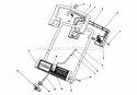 Handle Assembly Diagram and Parts List for 38025 3900001-3999999 - 1993 Lawn Boy Snow Blower